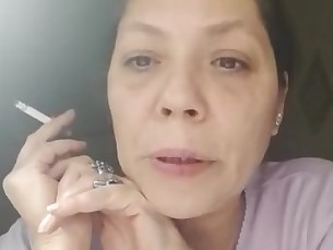 mature milf smoking