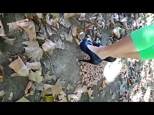 feet fetish foot-fetish high-heels mammy milf outdoor pov mistress